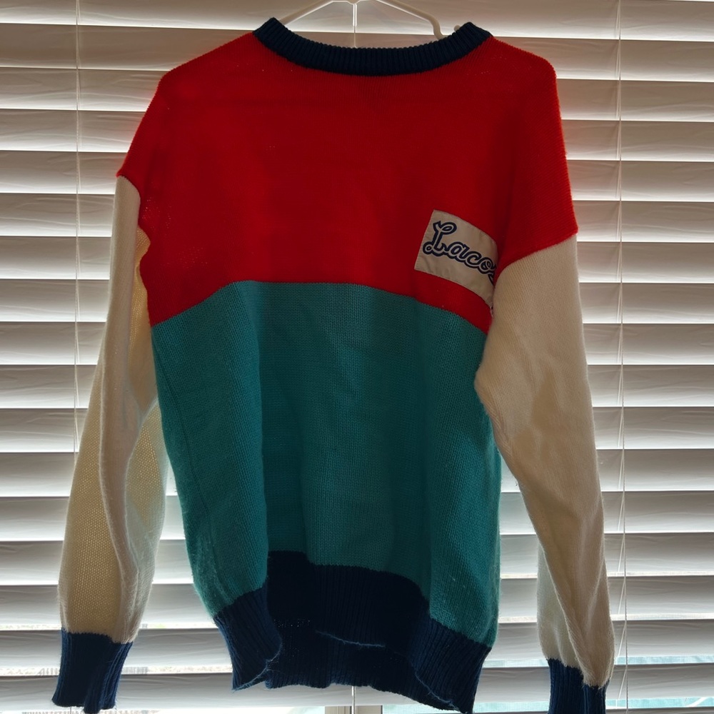 Vintage Lacoste Color Block Sweater